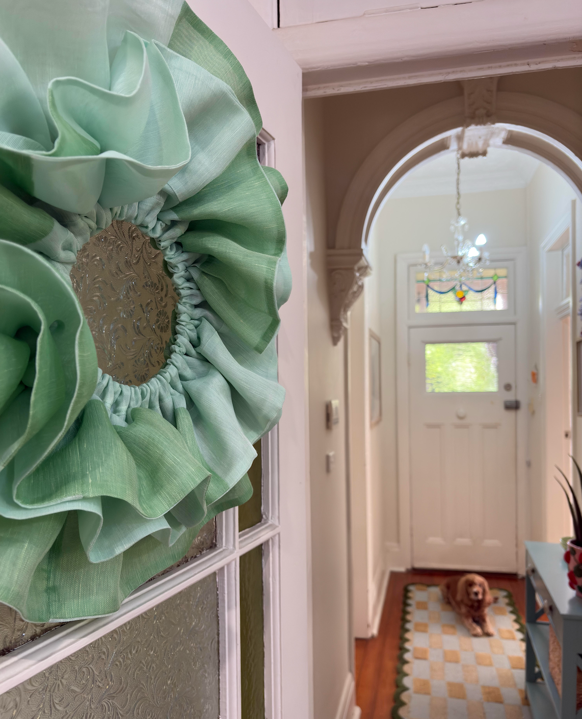 The Frilly Christmas Wreath