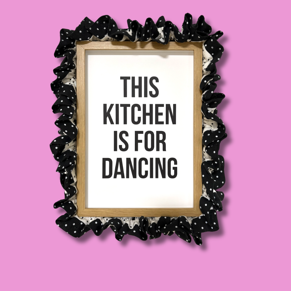 Polka Remix A4 Frame Scrunchie