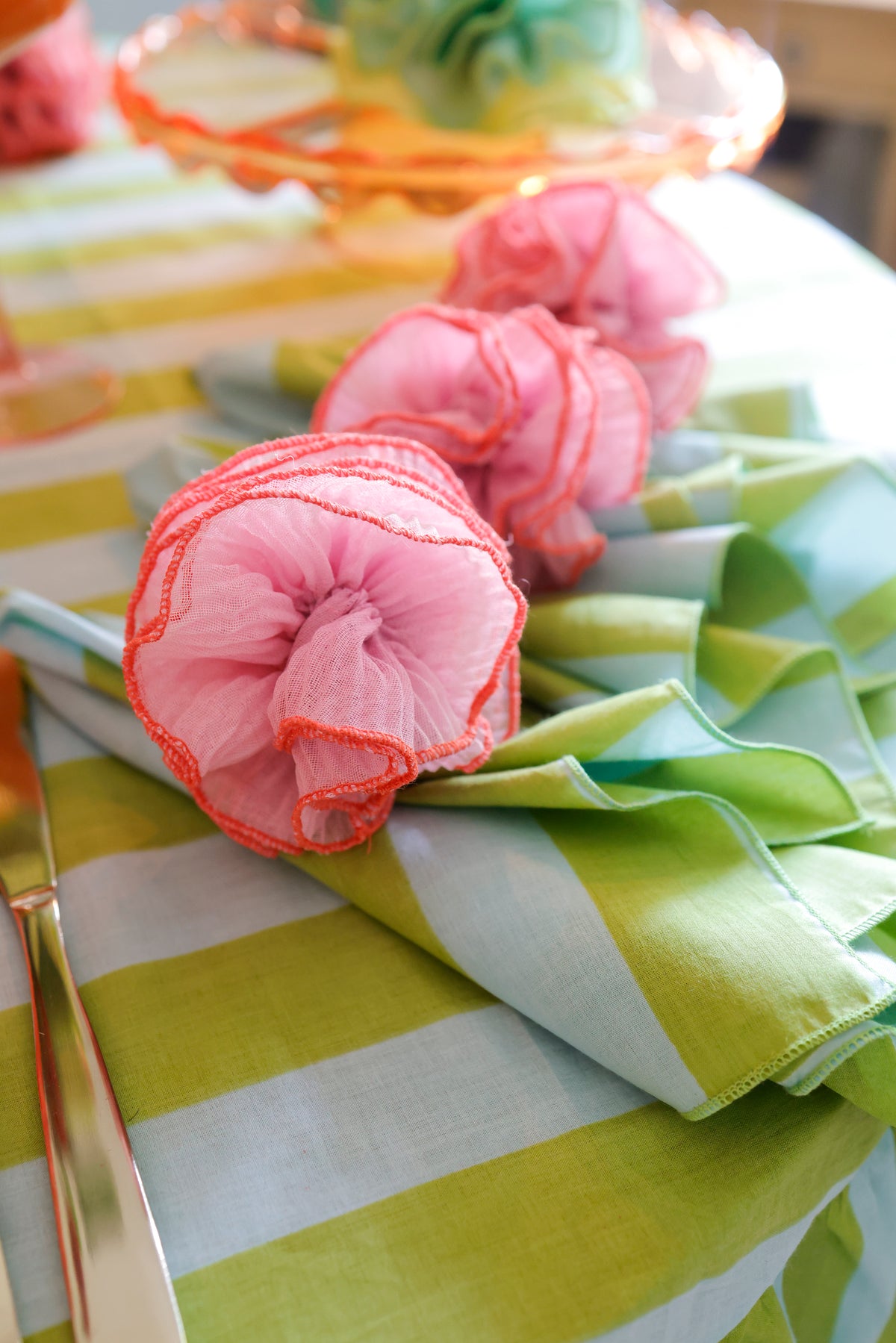 Frilly Bon Bon Decoration 4 Piece Set