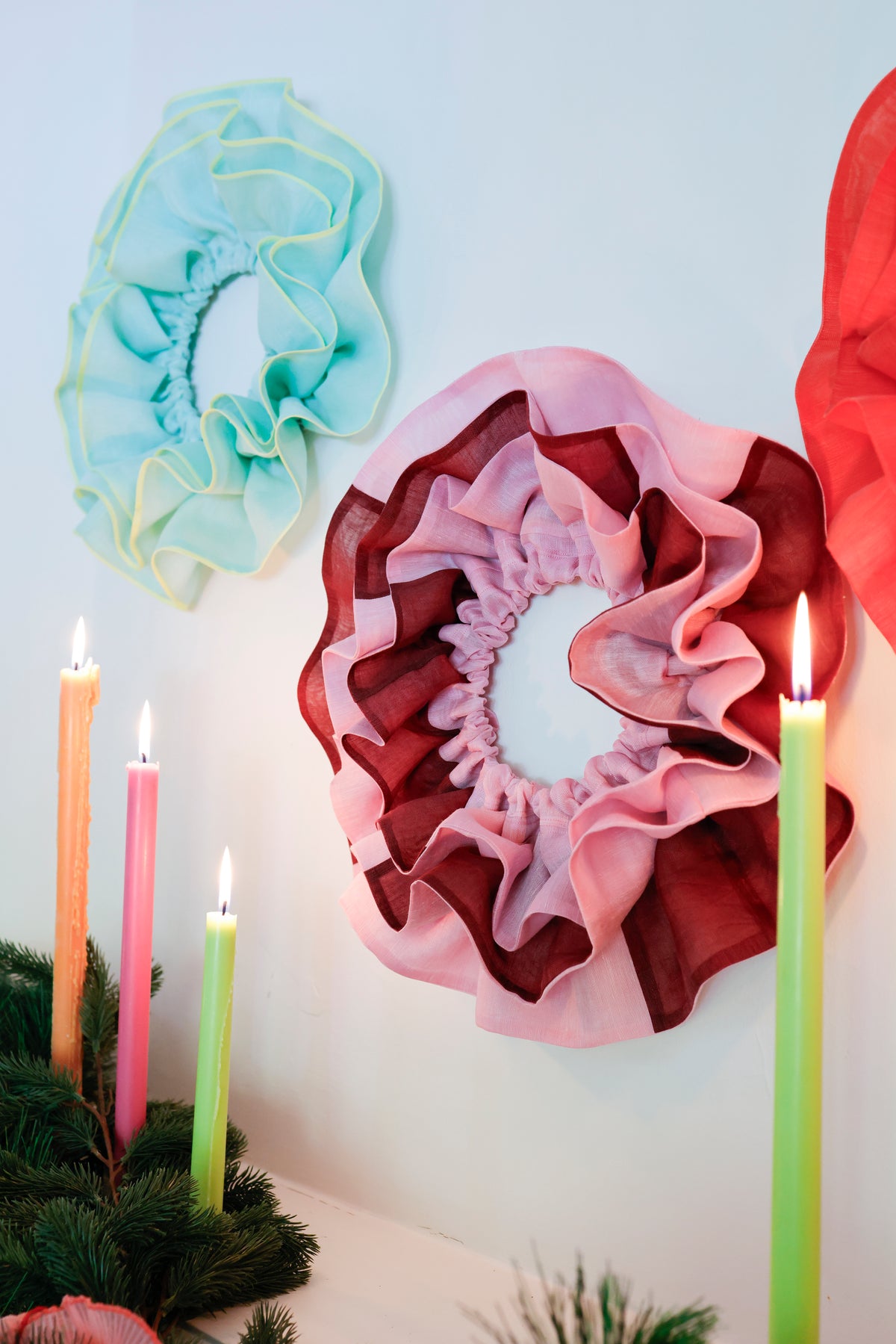 Sugar Plum Christmas Ruffle Circlet