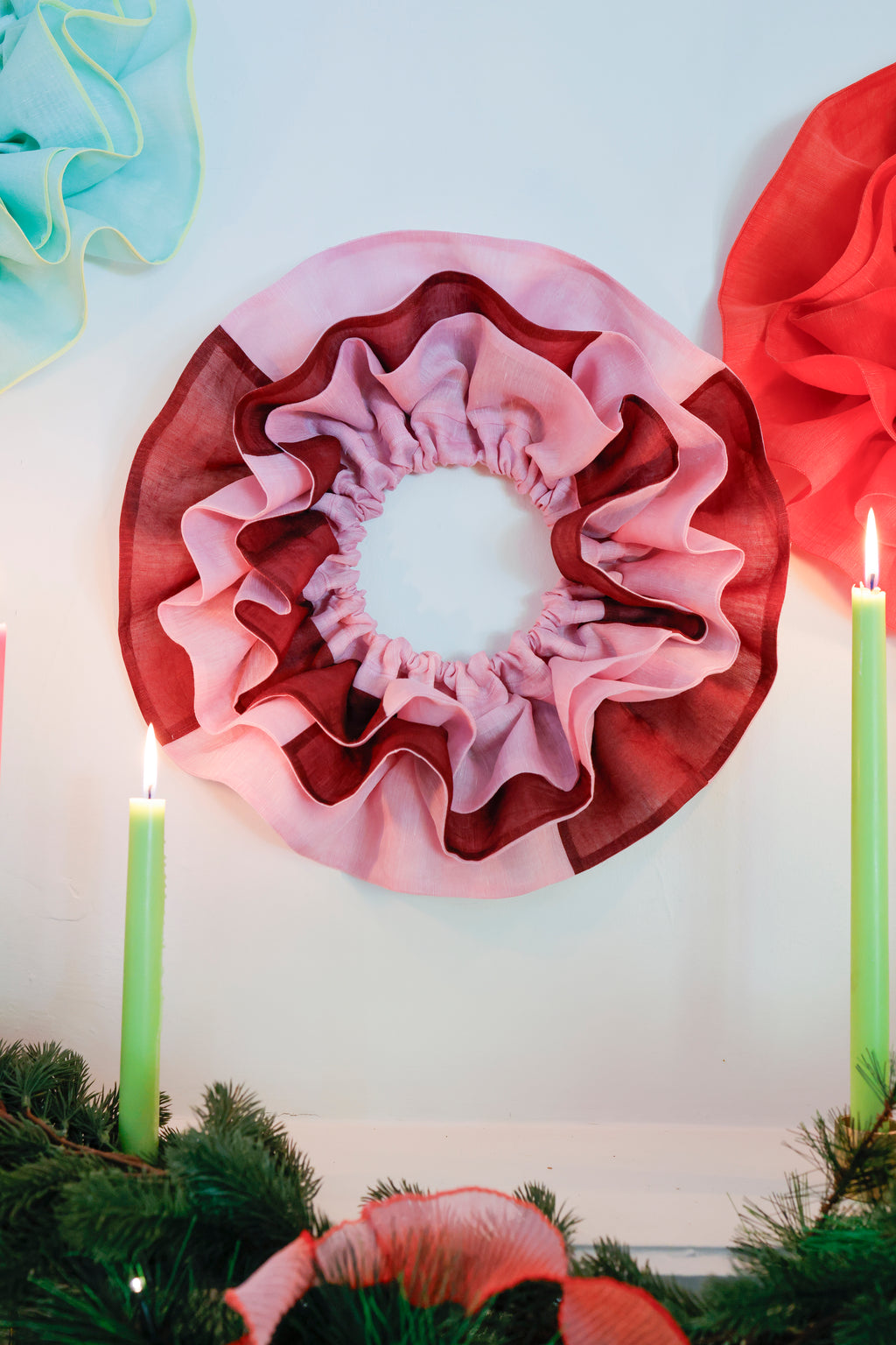 Sugar Plum Christmas Ruffle Circlet